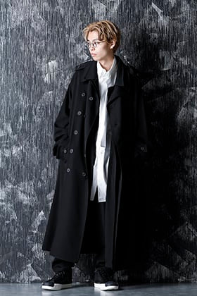 Yohji yamamoto 20-21AW Wrinkled Gabardine Removable Coat Style