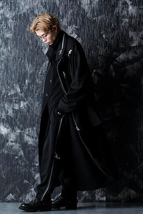 Yohji Yamamoto 20-21AW Army Gabardine Chain fastener Coat Style