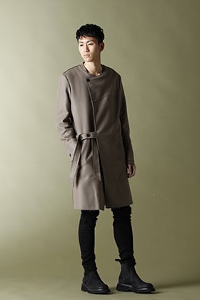 ASKYY【BELTED COAT】Greysh Beige styling!!