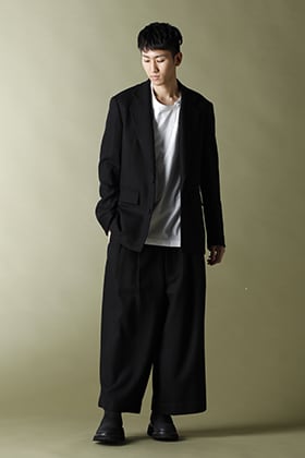 Ground Y【Wool Flannel Jacket & Wide pants】Set-up Style