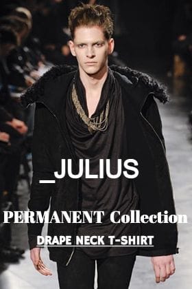 Introducing「Drape Neck T-Shirt」from JULIUS Permanent Line.