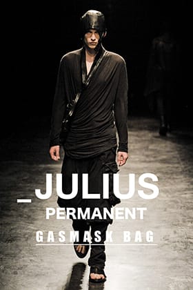 Introducing the JULIUS 21-22 AW PERMANENT LINE "GASMASK Bag"