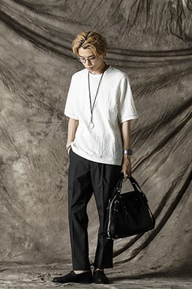 Yamauchi 21SS Salt Shrink Linen T-shirt Styling