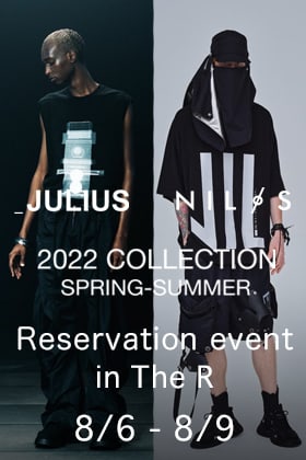 JULIUS & NILøS 22SS (Spring/Summer) Collection over-the-counter order reservation meeting starts tomorrow!!