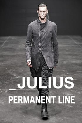 Introducing a JULIUS PERMANENT LINE 21-22 AW  Denim Blouson.