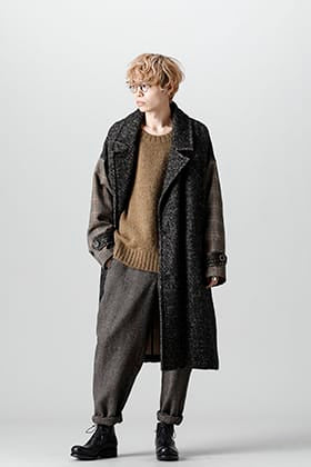 UMA WANG 21-22 AW Oversize Tweed Coat Style