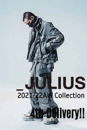 Now in stock is the 4th delivery from the JULIUS 2021 -22 fall/winter collection.