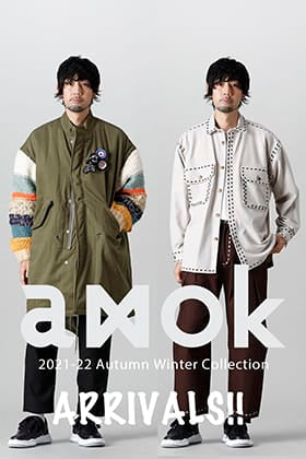 amok - アモク 2021-22AWコレクションより新作が入荷！