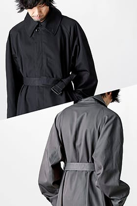 LAD MUSICIAN 20/1 gabardine soutien collar coat styling in different colors!