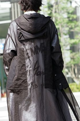 B Yohji Yamamoto - ビーヨウジヤマモト 19SS See-through コート スタイリング