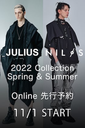 JULIUS & NILøS 2022SS(春夏)コレクション オンライン先行予約受付について。