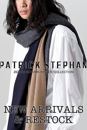 A new product from PATRICK STEPHAN, which is available at .LOGY  Kyoto and The R (Minamihorie) stores, has arrived!