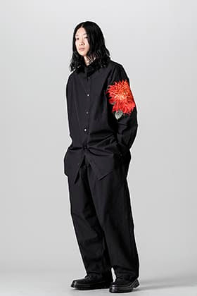 Yohji Yamamoto 22SS ダリア刺繍ブラウススタイル