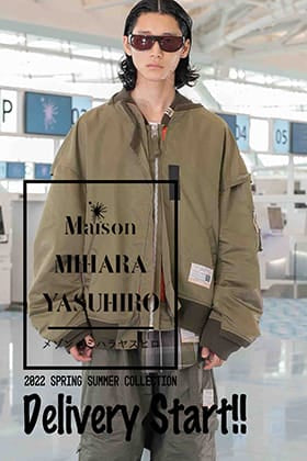 Now in stock is Maison MIHARAYASUHIRO's 2022 Spring and Summer collection.