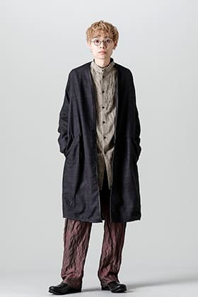 DEVOA 22SS Wild Silk Coat & Limited Relaxed Pants Styling