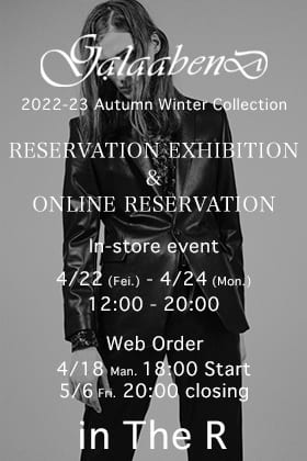 [Event information] GalaabenD 22 -23 AW (Autumn/Winter) Collection in-store and online order reservation exhibition event will be held!!