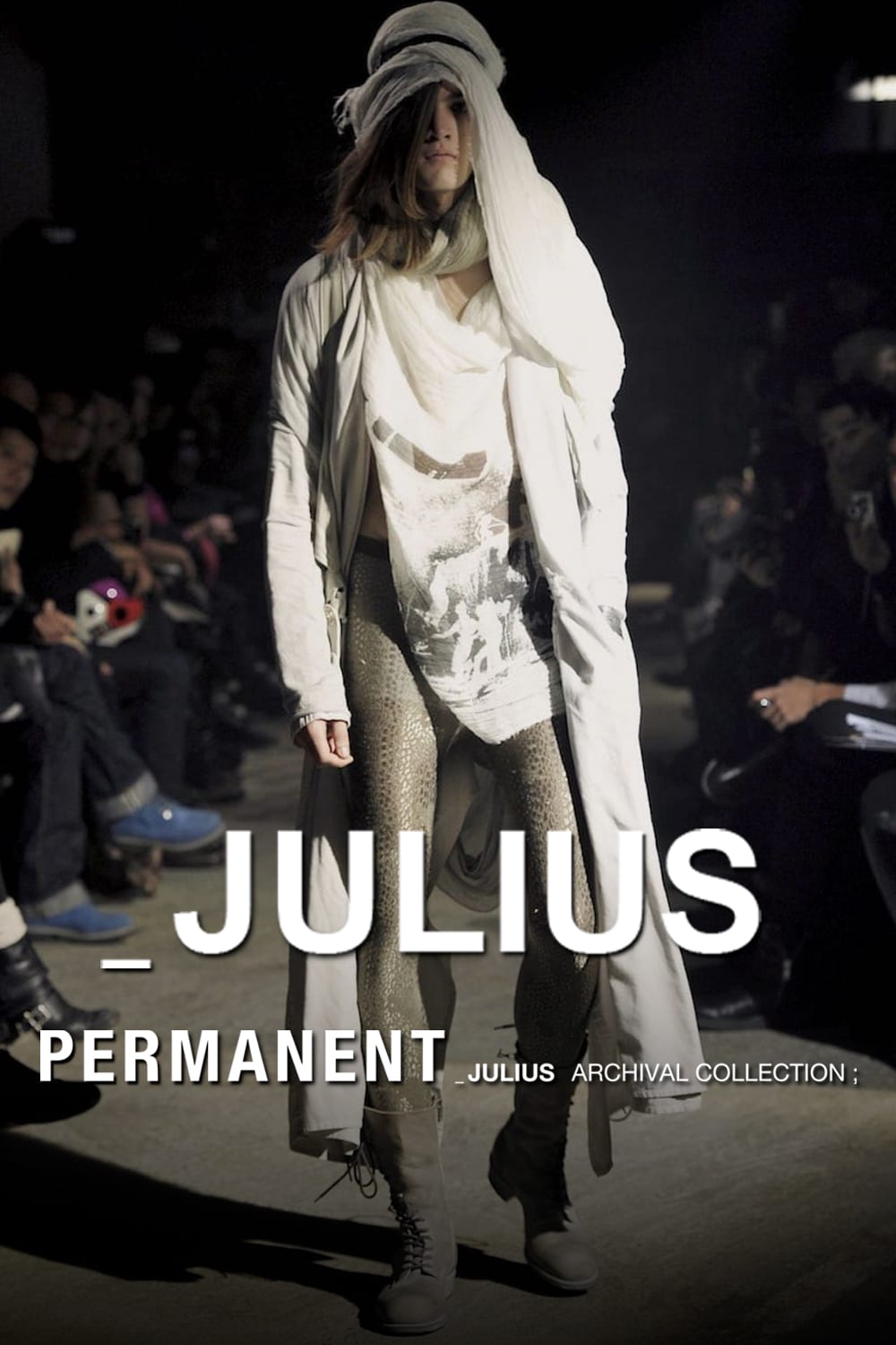 JULIUS PERMANENT LINE 22-23AW Spiral Lace-Up Boots