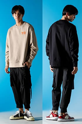 Y-3 Chest Logo Sweatshirt BLK or KHAKI Comparison Styles!