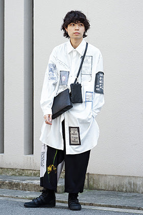 Yohji Yamamoto 19SS Patchwork  Shirt Style