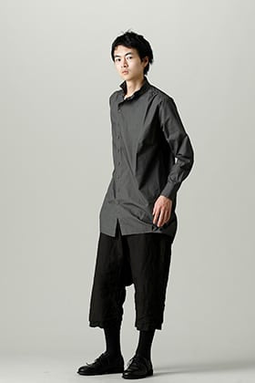 GARMENT REPRODUCTION OF WORKERS 22-23AW；新作メディテラネアンシャツ (Charcoal) スタイル