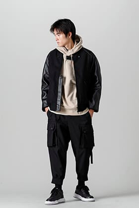 Y-3 バーシティジャケット BLACKスタイル！