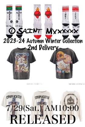 [Release Notice]  ©️SAINT M×××××× 2023-24AW collection 2nd delivery will be available from 10 am Japan time on July 29 (Sat.)!