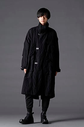 The Viridi-anne Wool / Linen Coat Black Style