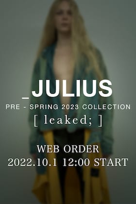 JULIUS 2023 Pre Spring collection online reservations will start from now!