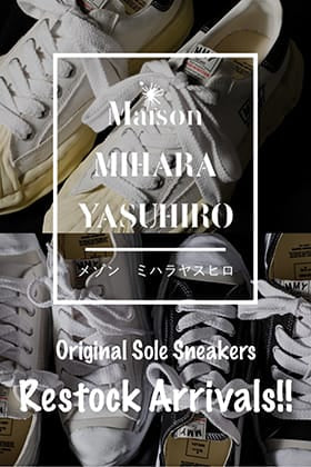 [In stock] Original sole sneakers from "Maison MIHARAYASUHIRO" are in stock again!