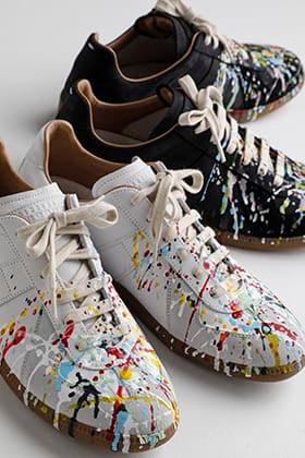 Introducing Maison Margiela painted sneakers!!