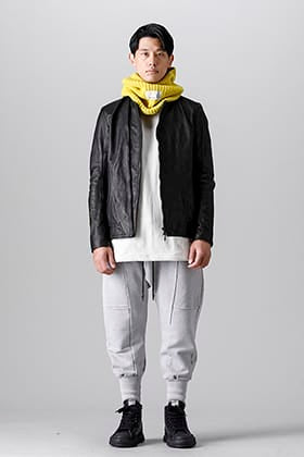 CIVILIZED Leather Jacket Balaclava Mix Style