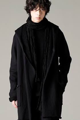 ware：Wool cotton back pile long hoodie style