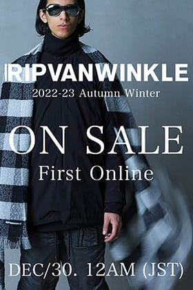 [Online Sale] A RIPVANWINKLE Online Sale will be held on December 30th from 0:00 am Japan time!