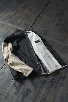 DEVOA 23SS Jacket Linen/Viscose/Cotton Styling