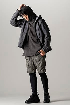 RIPVANWINKLE Solid Hoodie Layered Style