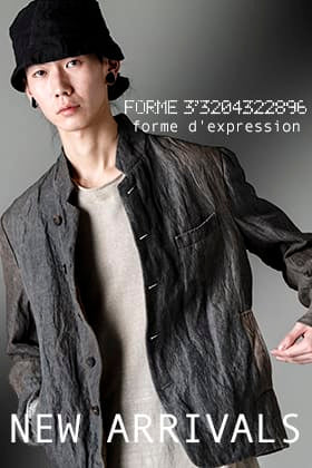 [In stock] The new 23SS from forme d'expression has arrived.