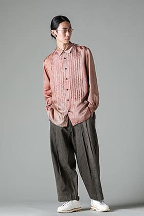 ZIGGY CHEN 23SS: Histogramic striped shirt styling