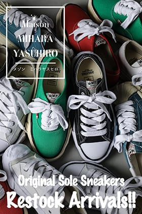 [Restock Information] Original sole sneakers from Maison MIHARAYASUHIRO are back in stock!