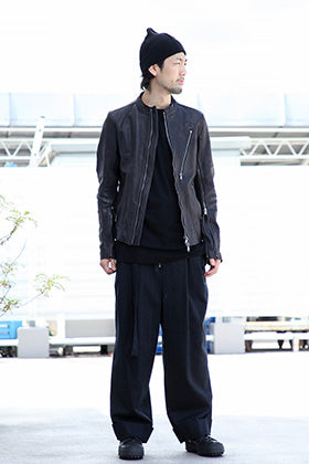 19AW The Viridi-anne "Calf Single Biker Jacket" Styling!!