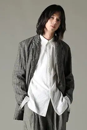 forme d'expression 23-24AW：エスニック ファブリック ジャケット セットアップ スタイル