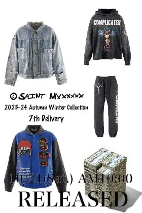 [Release notice] SAINT Mxxxxxx 2023-24AW Collection 7th Delivery will be available from 10am Japan time on Saturday, October 21st!