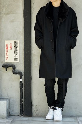 DIET BUTCHER SLIM SKIN [ Fur Bench Coat ]