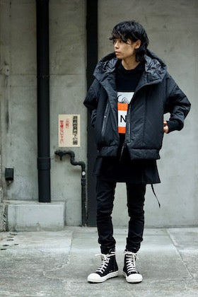 NILøS [ Padding Hoodie Jacket ] styling.