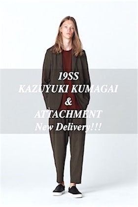 KAZUYUKI KUMAGAI & ATTACHMENT 19SS New Delivery !!!