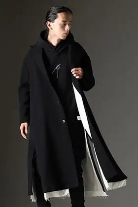 kujaku & THE ONENESS 2023-24 AW Chesterfield Coat Styling