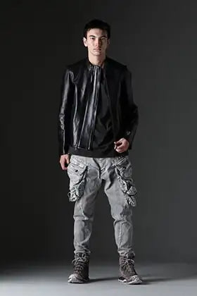 FASCINATE_THE R 2023-24AW Brand Mix Leather Jacket Styling