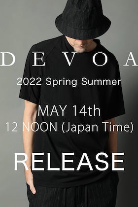 [Release Information] DEVOA 22SS May delivery date will be available from 12 noon on May 14th (Sat)!