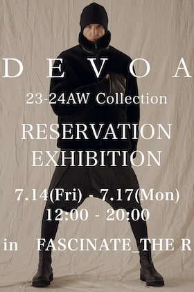 [Event Information] DEVOA 23-24AW Collection Reservation Exhibition in FASCINATE_THE R