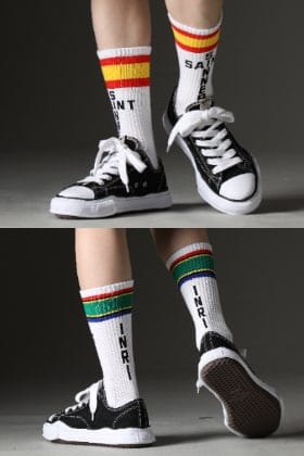 ©SAINT M×××××× 2023-24AW Line Socks in 2 Color Styling
