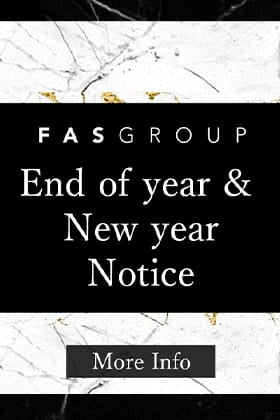 End of year and New year opening hours and shipping of orders Notice
